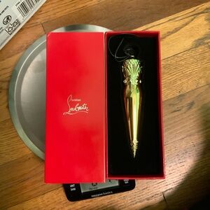 Christian Louboutin Gold Lipstick in Red Box